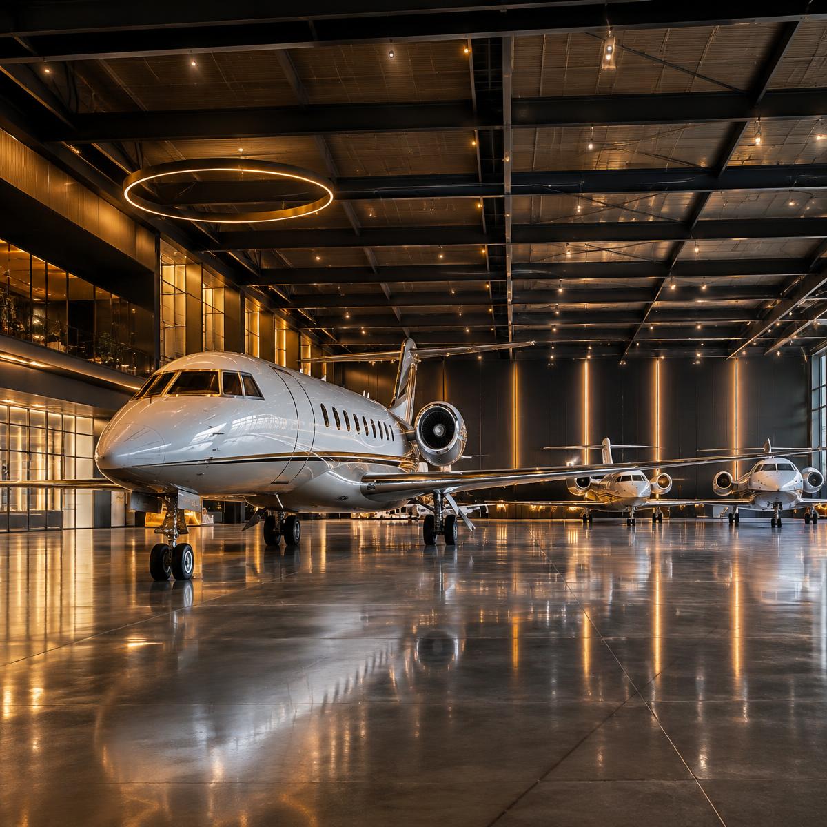 Private aircraft hangar